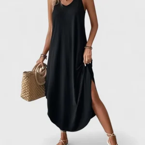 Anaelle - Camisola larga y fluida con tirantes finos