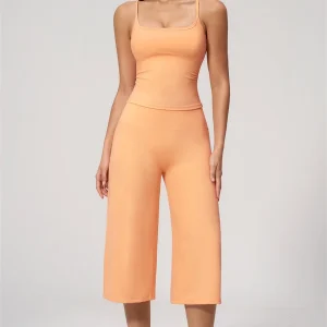 Nexus - El Conjunto de Top de Tirantes y Pantalones Cortos de Pierna Ancha para Mujer