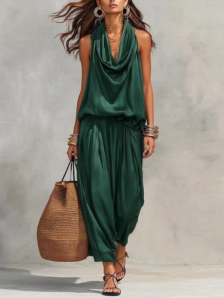 Simona | Conjunto de dos piezas que consiste en una blusa y pantalones para Mujer - Imagen 6