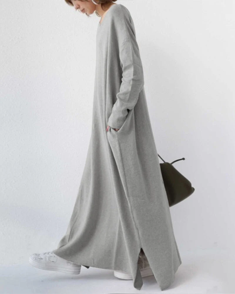 Sofia | Elegante vestido largo de invierno para mujer con mangas largas - Imagen 3