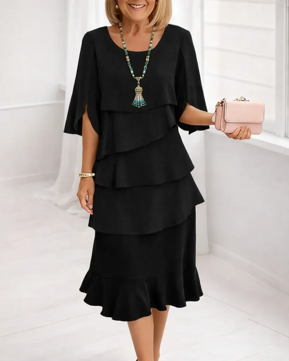 Margaret | Vestido Midi con Volantes para Mujer - Imagen 2