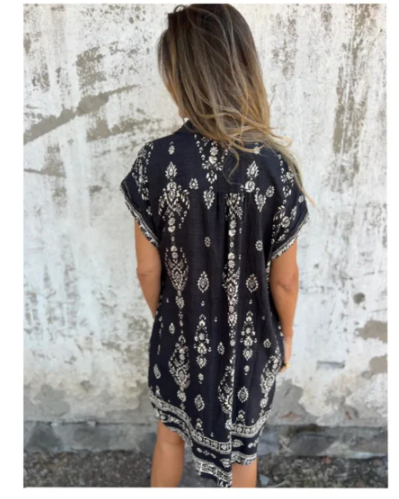 ORONE - VESTIDO HOLGADO ESTAMPADO - Imagen 5