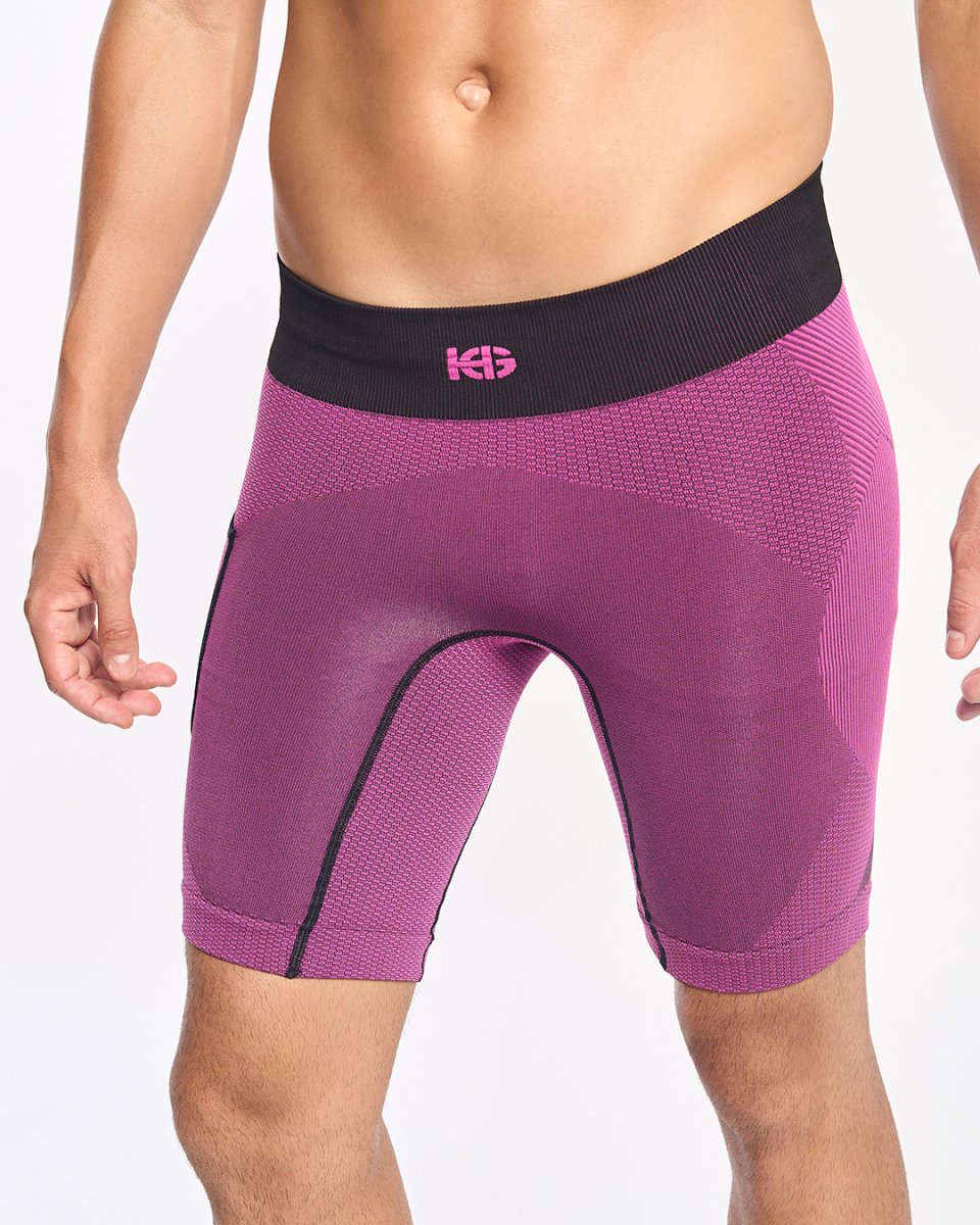 ARDEN · Short técnico seamless para running y trail | Fucsia - Imagen 4