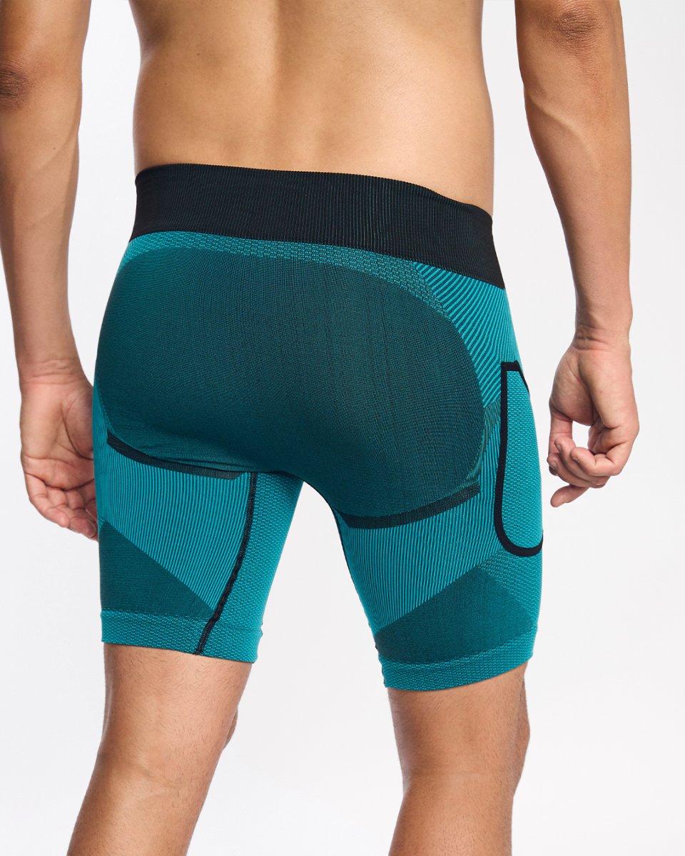 ARDEN · Short técnico seamless para running y trail | Turquesa - Imagen 4
