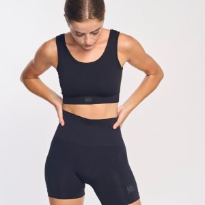 ARYS · Malla corta seamless para yoga y fitness | Negro