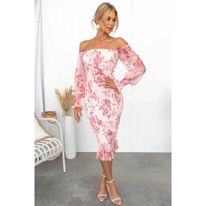 Regina ™ vestido floral sin hombros - Imagen 3