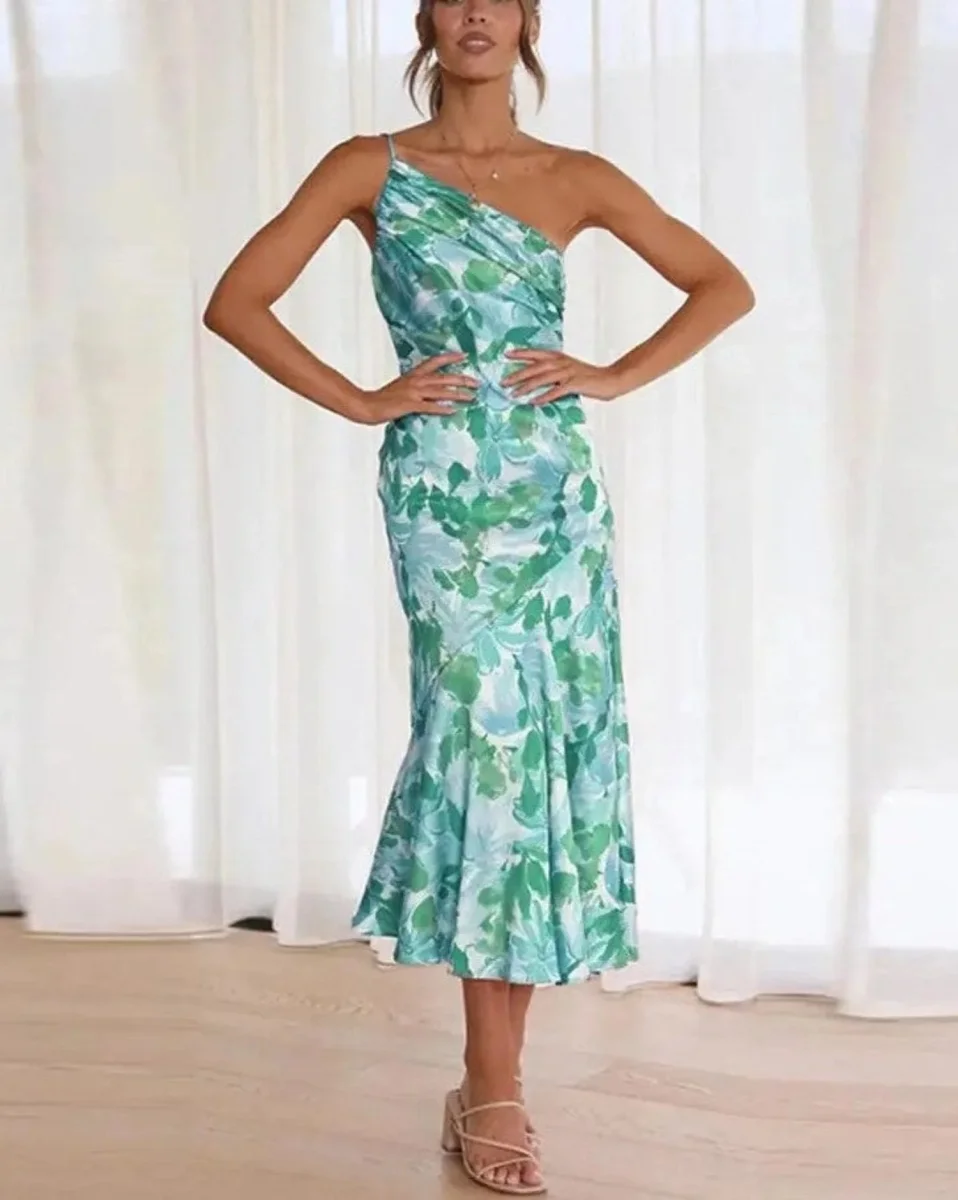 Sienna - Vestido maxi floral asimétrico para mujer - Imagen 4