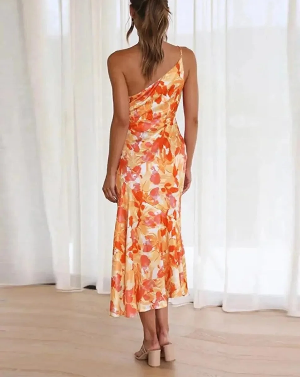 Sienna - Vestido maxi floral asimétrico para mujer - Imagen 9