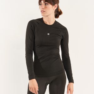 BASIS · Camiseta térmica polivalente para frío y entretiempo | Negro