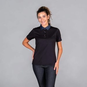 Polo mujer cuello tejano