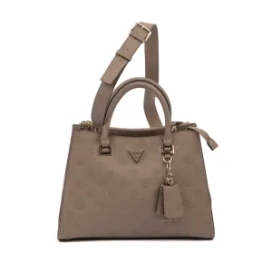 Guess Bolso Cresidia II Society Satchel Taupe