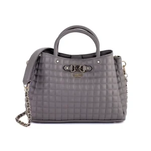 Bolso Guess Nadira Satchel Gris