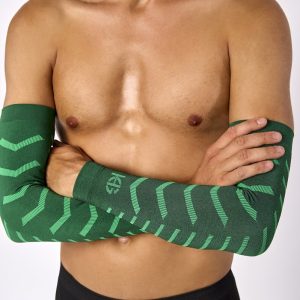 BONE · Manguitos técnicos con fibra de carbono para deporte | Verde