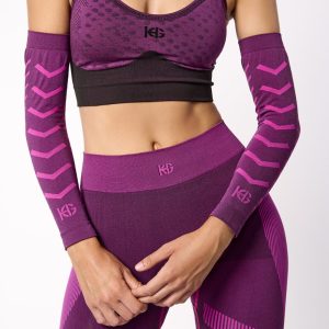 BONE · Manguitos técnicos con fibra de carbono para deporte | Rosa