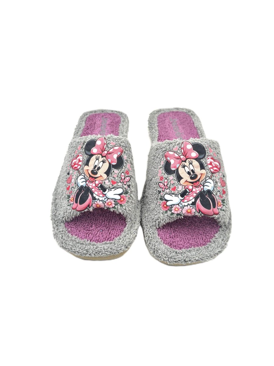 Zapatilla de casa abierta de toalla con adorno de Mickey Mouse - Imagen 2