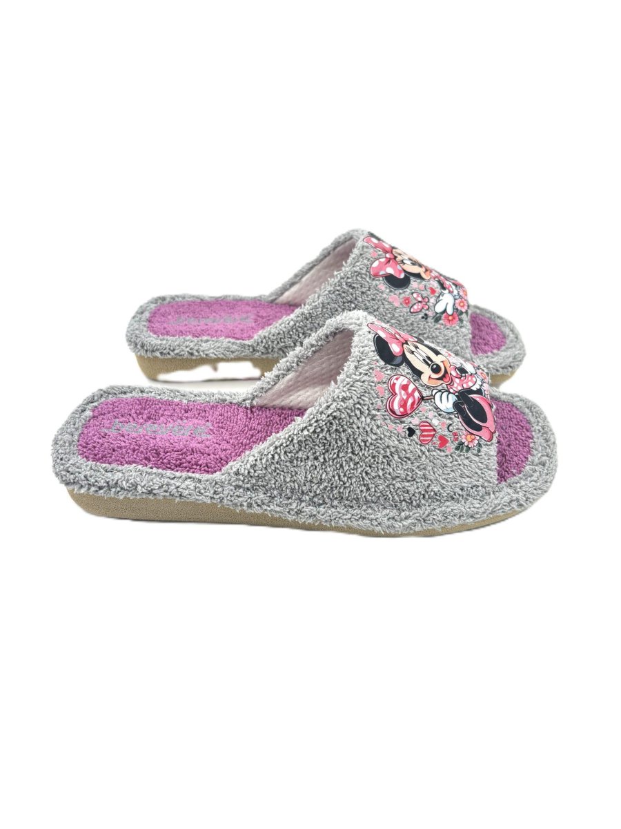 Zapatilla de casa abierta de toalla con adorno de Mickey Mouse - Imagen 4