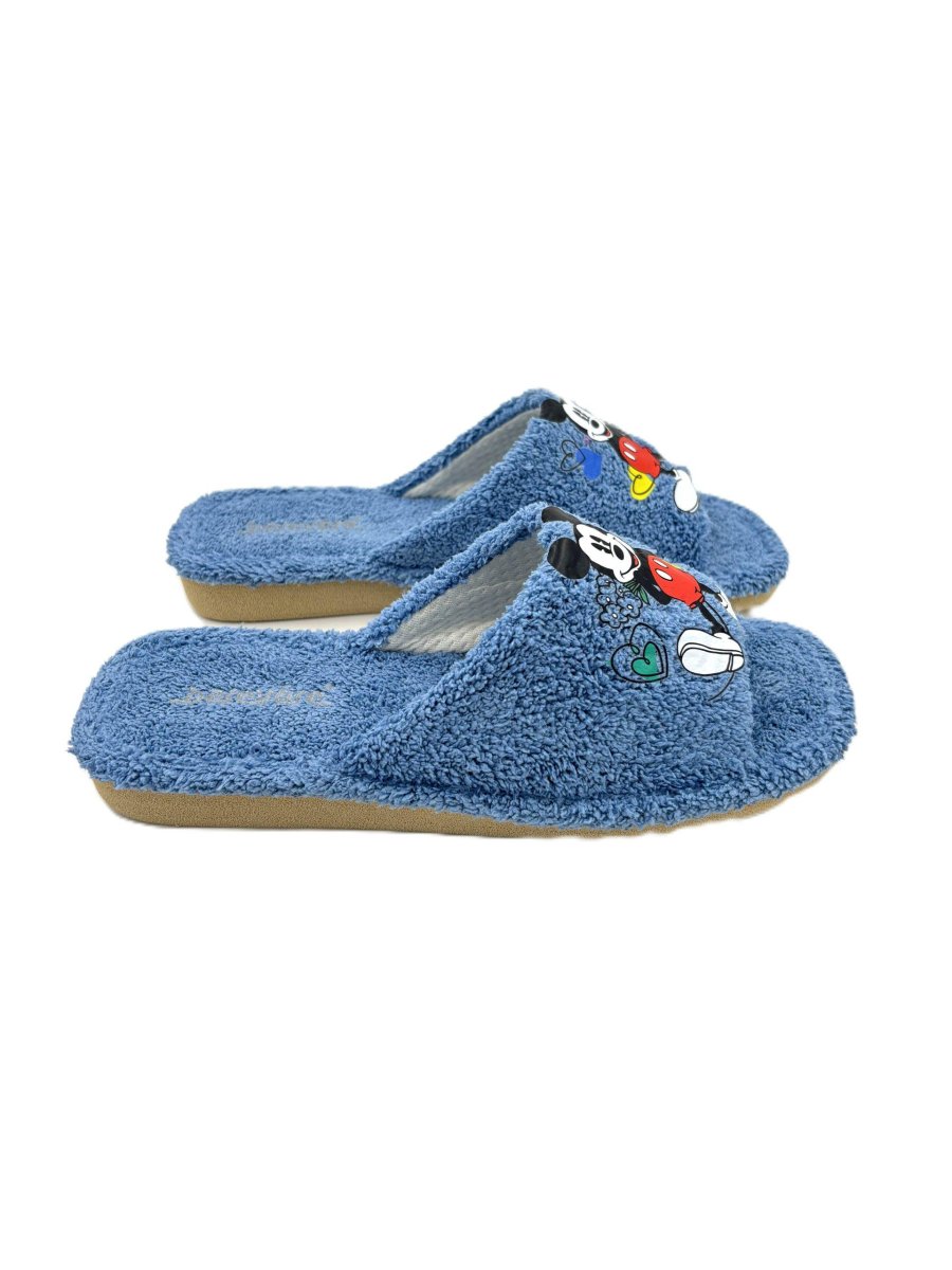 Zapatilla de casa abierta de toalla con adorno de Mickey Mouse - Imagen 3