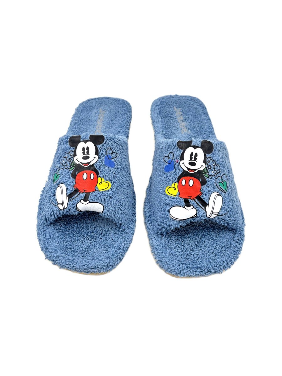 Zapatilla de casa abierta de toalla con adorno de Mickey Mouse - Imagen 2