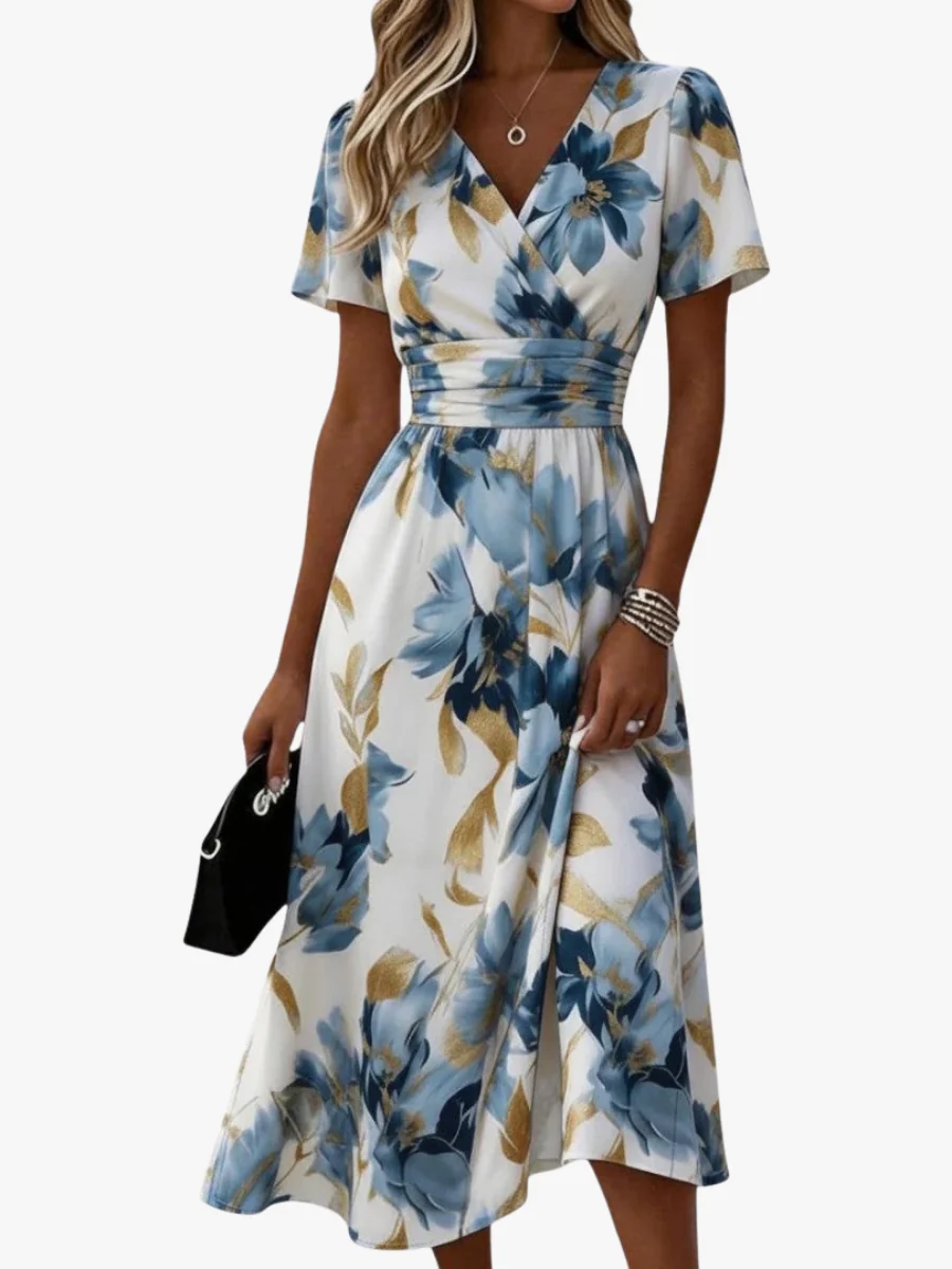 MORA | VESTIDO MIDI FLORAL MODERNO PARA MUJER - Imagen 2