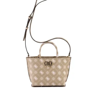 Bolso Guess Emelie Logo Mini Tote Biscotti