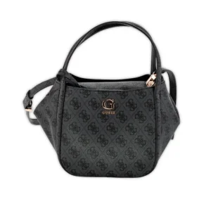 Bolso Guess Satchel Coleen Small Negro