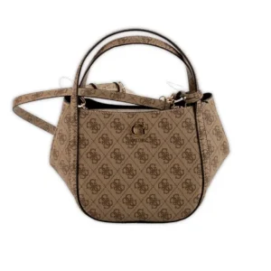 Bolso Guess Satchel Coleen Small Latte