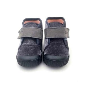 Botita Velcro Terciopelo Puntera Goma