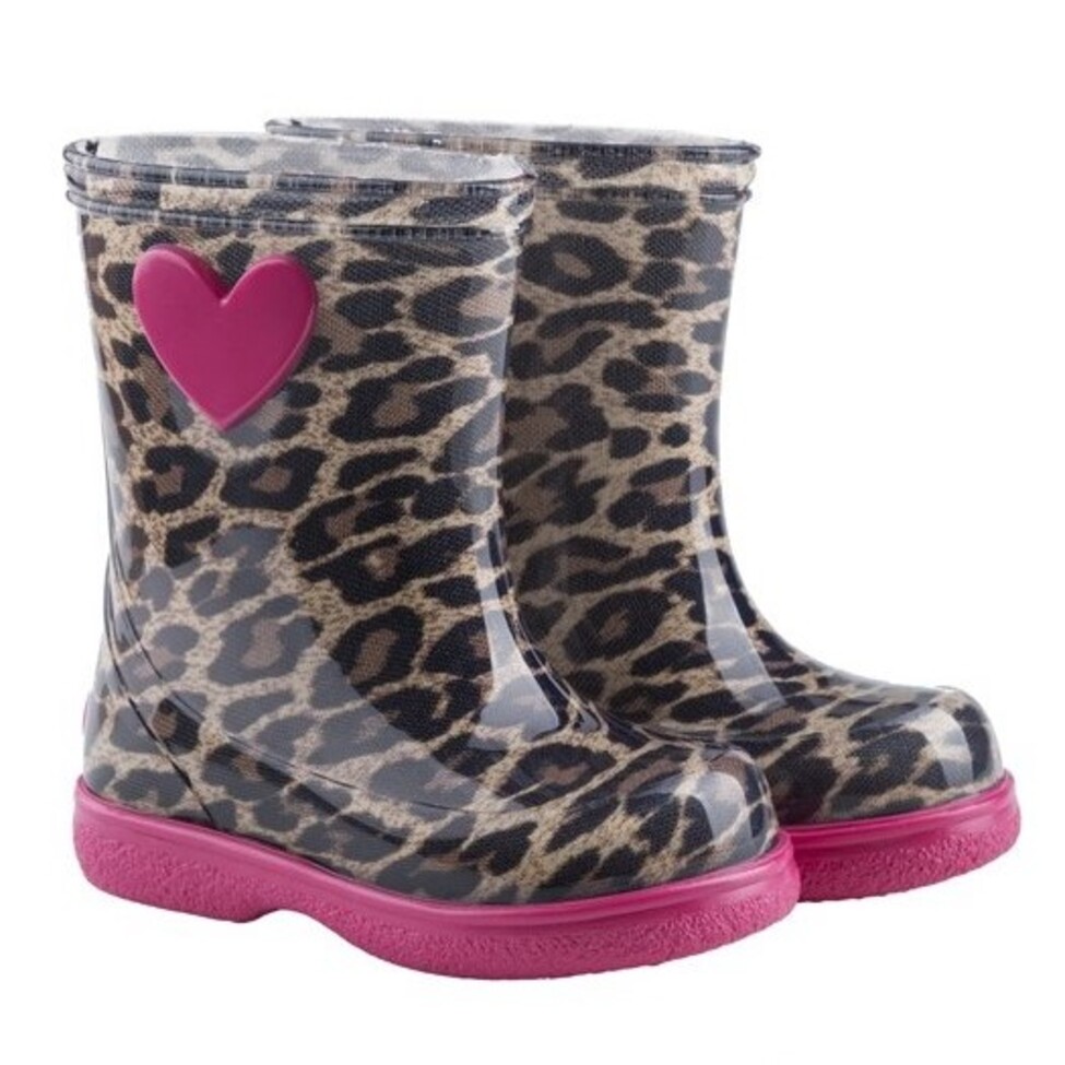 Bota Agua Igor en leopardo con suela de goma antideslizante - Imagen 2