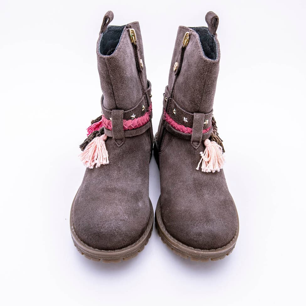 Bota Tachuelas Y Borlas