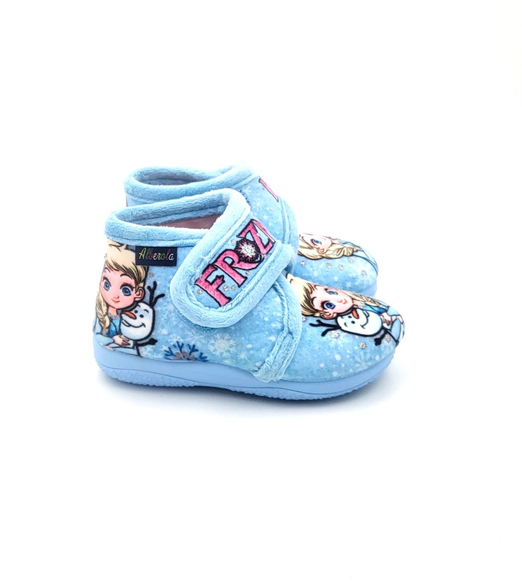 Botita de casa de velcro con suela antideslizante con dibujos de FROZEN - Imagen 6