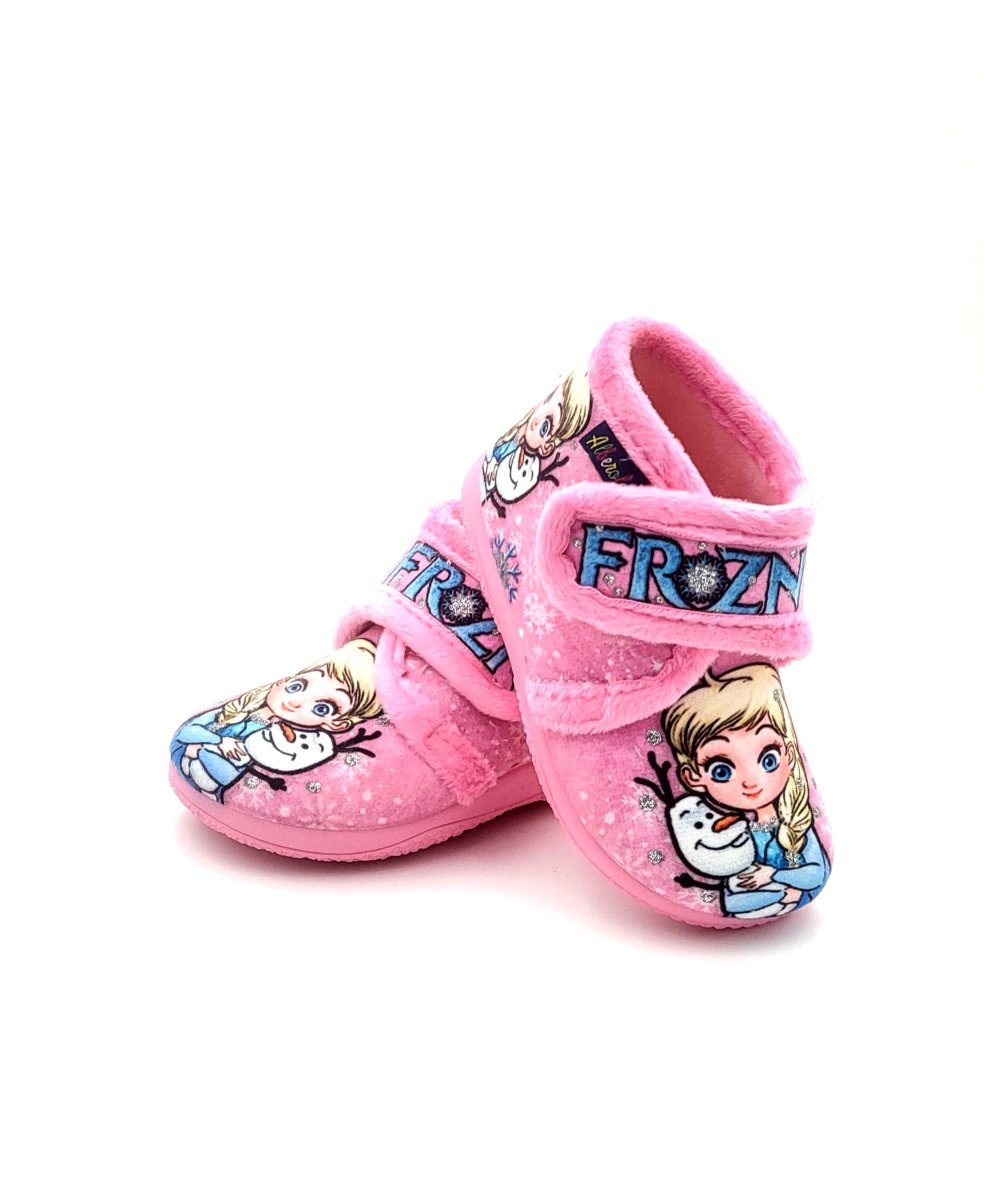 Botita de casa de velcro con suela antideslizante con dibujos de FROZEN - Imagen 4