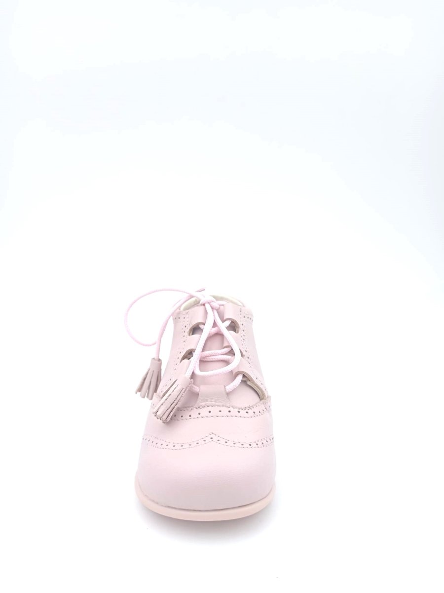 Botita para niños y niñas en piel charol con cierre de cordones y con suela antideslizante Zapatitos - Imagen 8