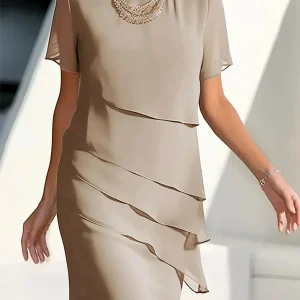 Monika™ | Elegante vestido midi con control de abdomen
