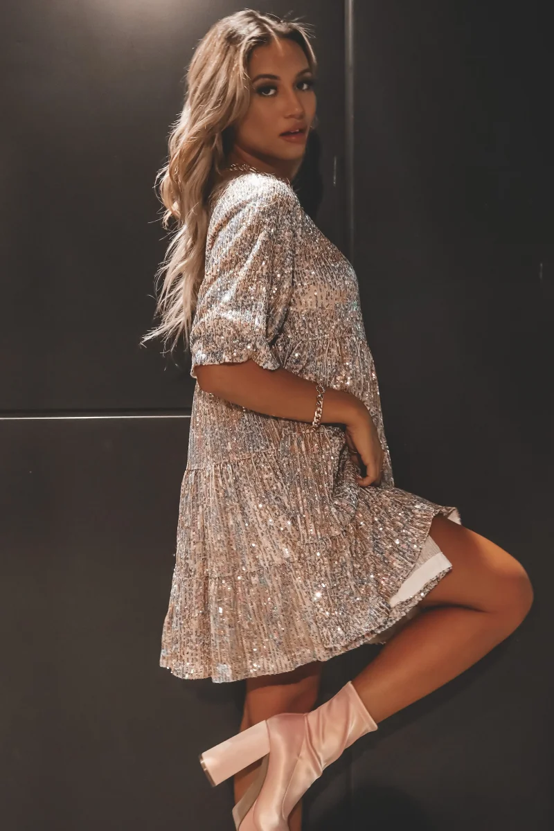 Vestido Antonella™ Glamuroso de Lentejuelas - Imagen 8