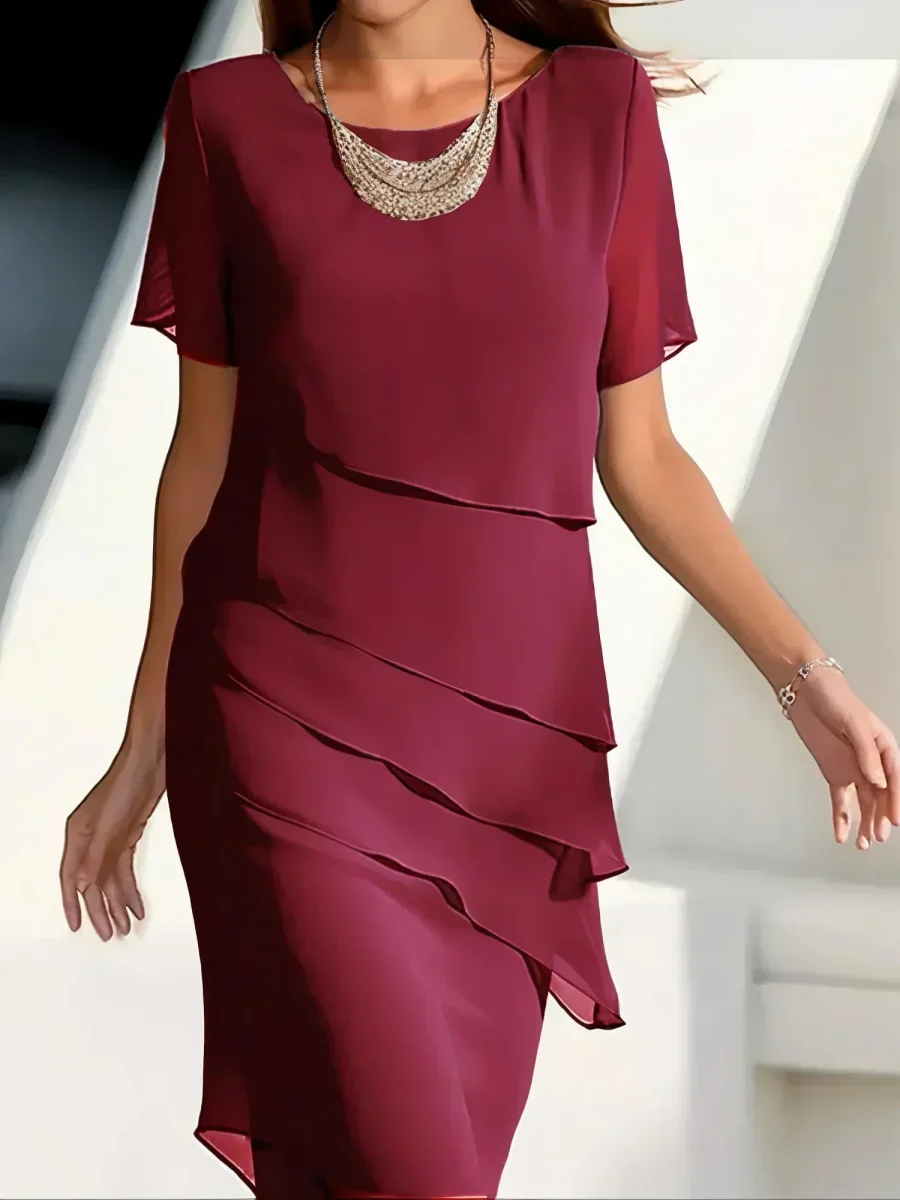 Monika™ | Elegante vestido midi con control de abdomen - Imagen 4