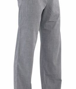 Pantalón cocina tejido fil a fil en gris medio
