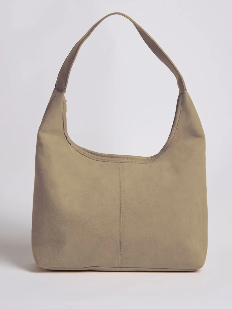 Bolso de mano de cuero de gamuza para uso diario - Imagen 9