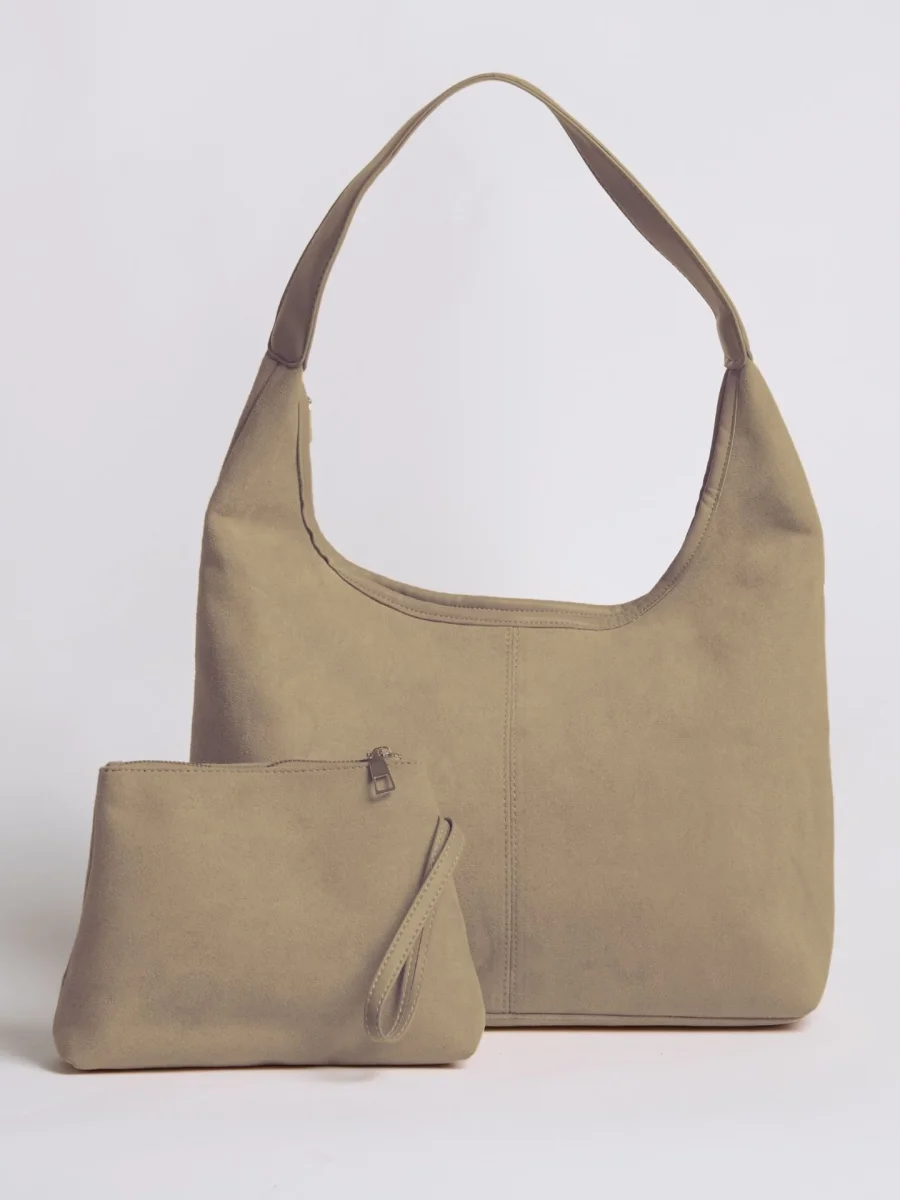 Bolso de mano de cuero de gamuza para uso diario - Imagen 8