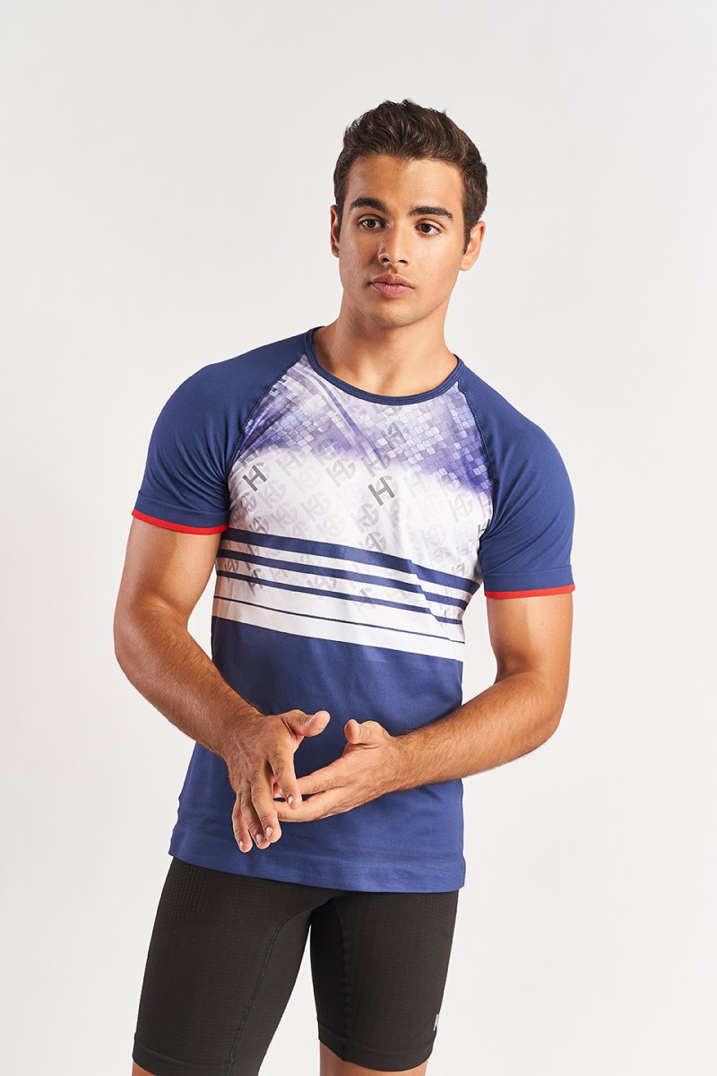 CREST Camiseta de manga corta sublimada azul - Imagen 4