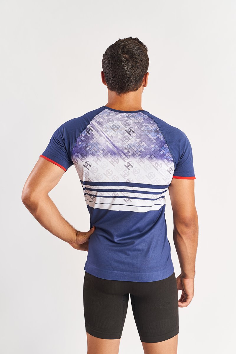 CREST Camiseta de manga corta sublimada azul - Imagen 3