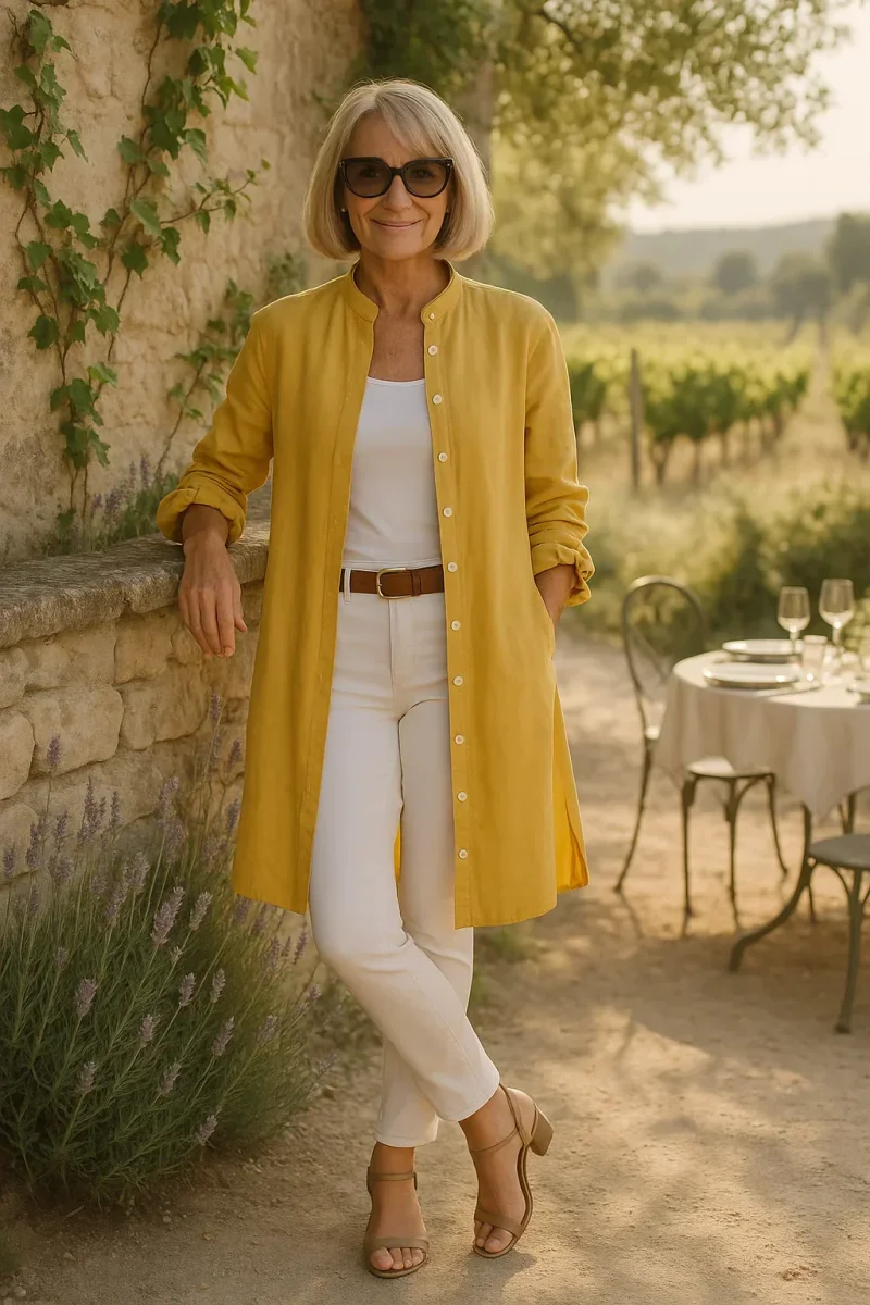 Camilya™ | Camisa acampanada estilo Chamarra - Imagen 2