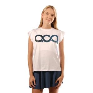Camiseta Aca Padel Media Manga Blanca