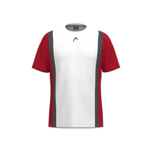 Camiseta Head Club 25 Rojo/Blanco 2025