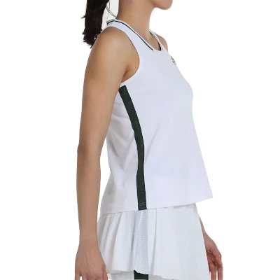 Camiseta Sin Mangas Bullpadel Lerna Blanca - Imagen 4
