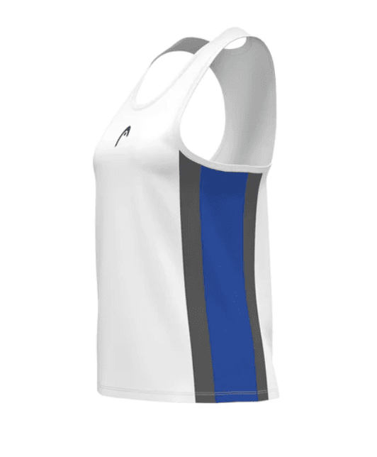 Camiseta Tirantes Head Club 25 Tech Azul Royal/Blanco - Imagen 3
