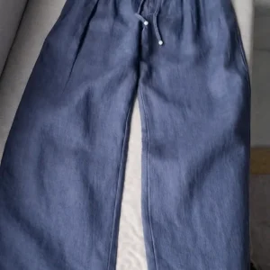 Zofia – Pantalones de Algodón con Pierna Ancha para Mujer