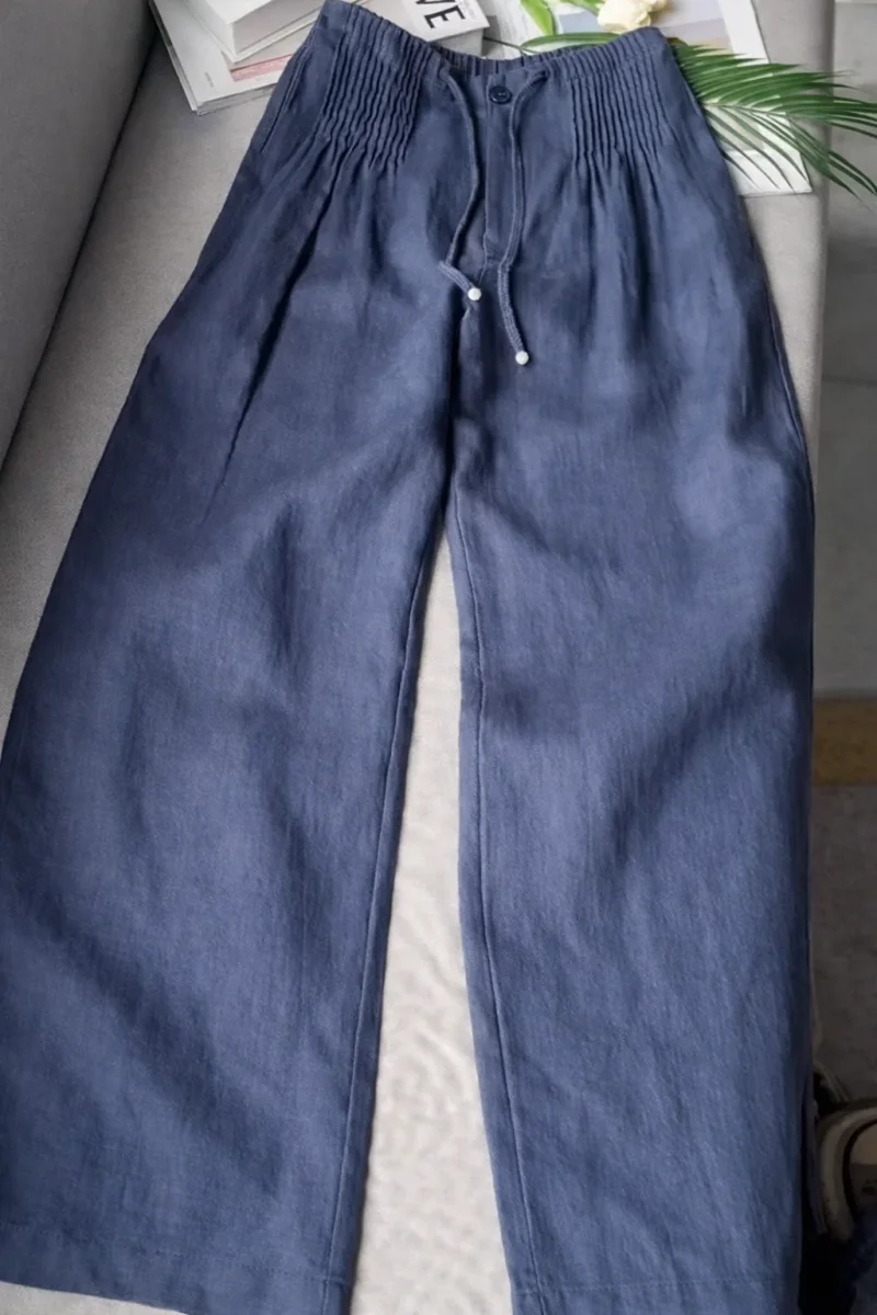 Zofia – Pantalones de Algodón con Pierna Ancha para Mujer - Imagen 2
