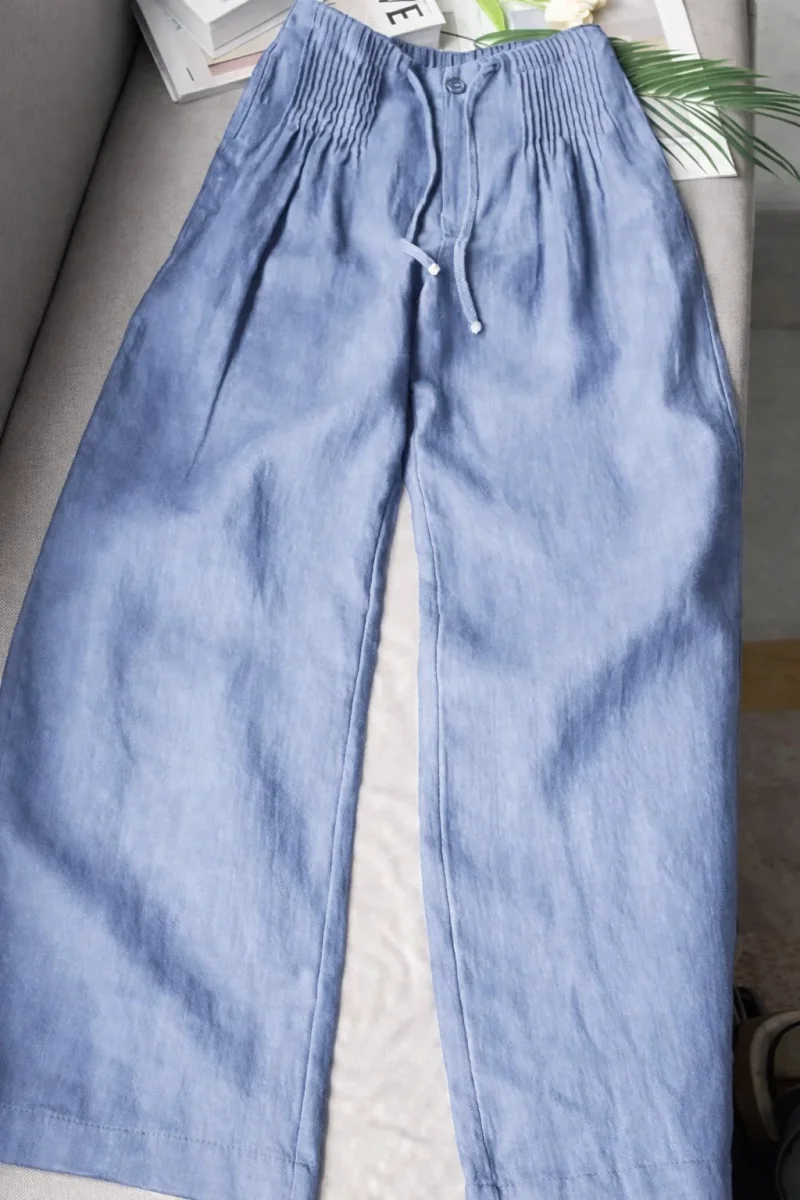 Zofia – Pantalones de Algodón con Pierna Ancha para Mujer - Imagen 6