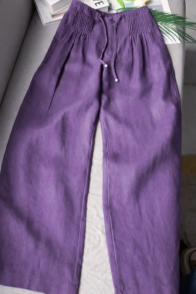 Zofia – Pantalones de Algodón con Pierna Ancha para Mujer - Imagen 8