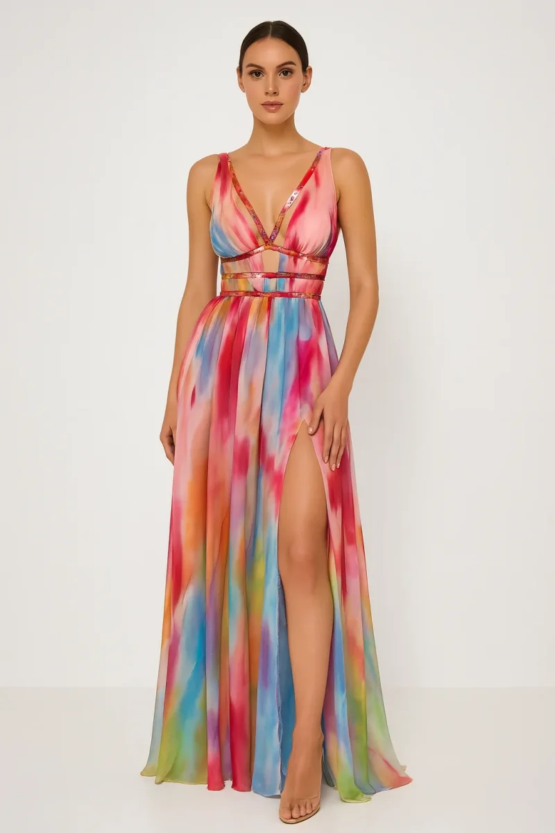 Freya™ | Vestido largo Pintura - Imagen 2